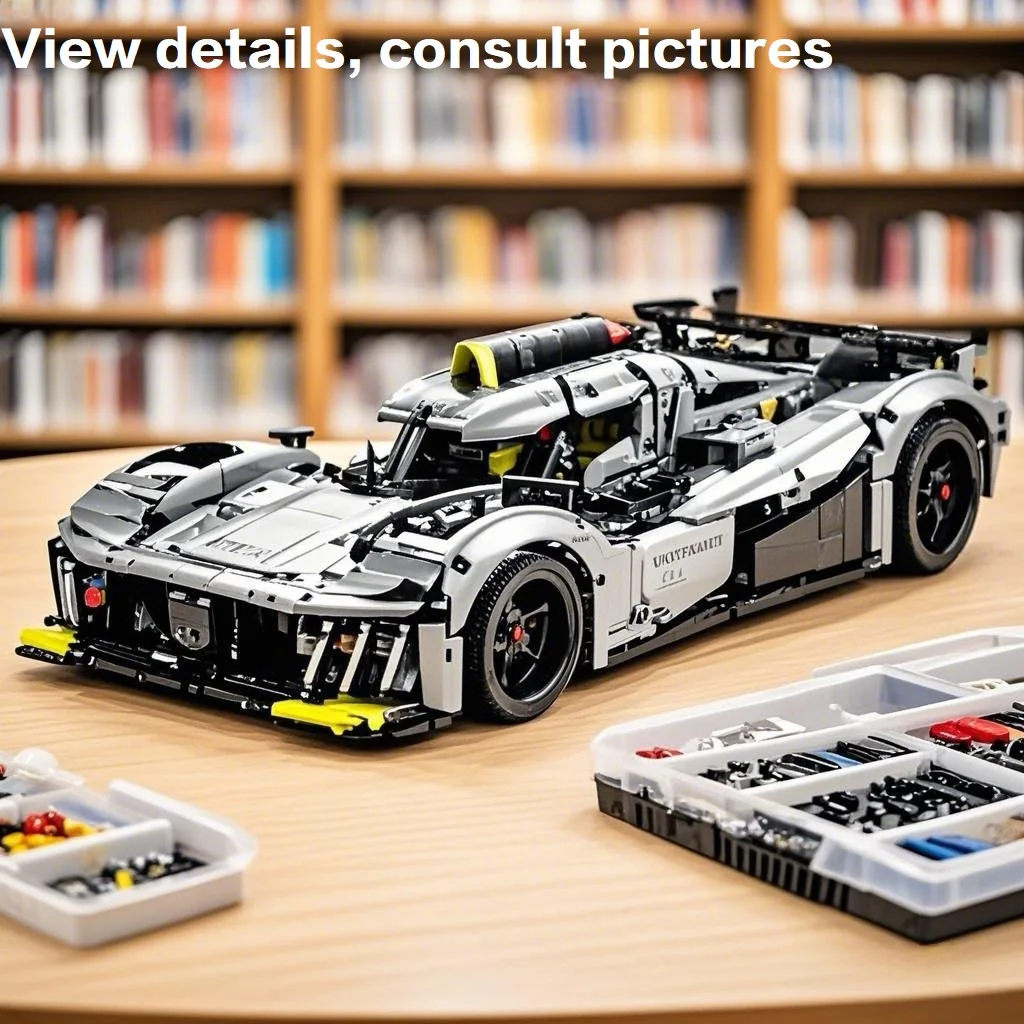 

Compatible 42156 Peugeoted 9X8 Mans Hybrid Hypercar Super Racing Car Building 1775 PCS Blocks Sportcar Brick Boy Adult