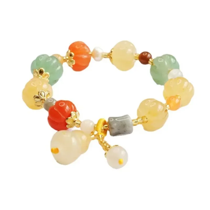 Fashion Jewelry Natural Jadeite Jewelry Gem Charm Bracelet Men's and Women's Jadeite Bracelet