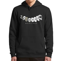 Sudadera con capucha de manga larga para hombre, ropa deportiva con estampado de Hockey sobre hielo, portero, evolución, Estilo Vintage, máscaras modernas y divertidas