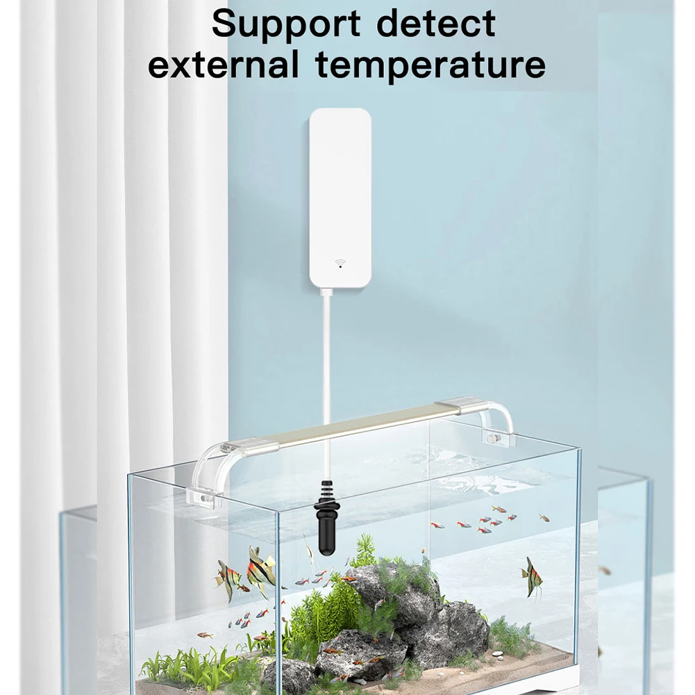 For Home Use Fish Tank Monitor WiFi Temperature Sensor Indoor Monitoring Historical Data Tracking Device Historical Tracking