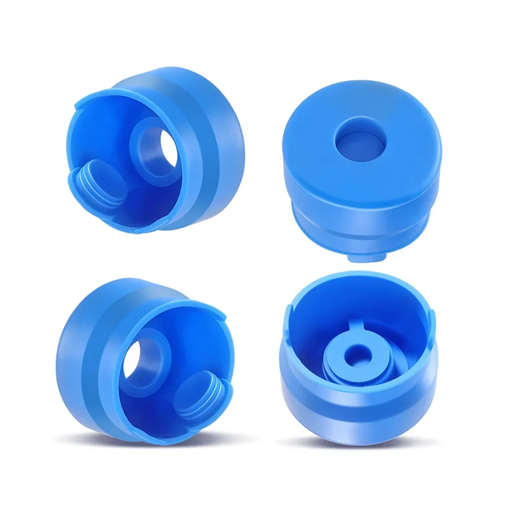 

4 Pack 3 5 Gallon Water Jug Cap Reusable Food Grade Spill 55mm Water Bottle Caps Silicone Replacement Cap Lids Anti Splash