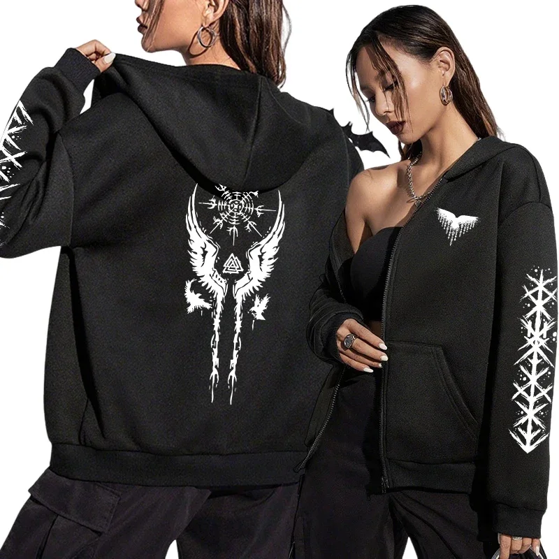 Nowa kolekcja 2025: Damskie bluzy z kapturem na zamek błyskawiczny, jesienno-zimowe, codzienne, modne, ciepłe płaszcze, odzież uliczna.