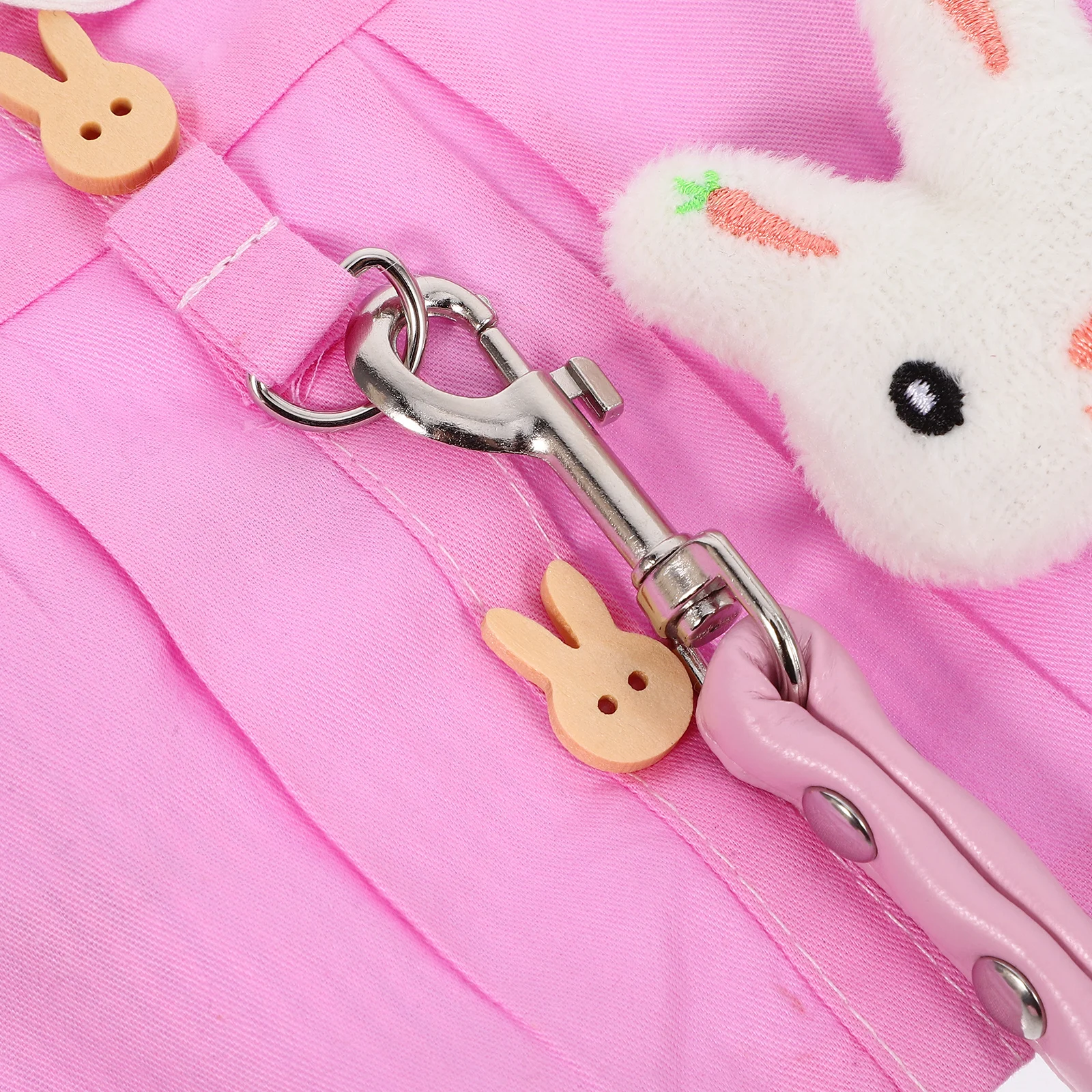 

Rabbit Clothes Set with Leash and Harness Comfortable Adjustable for Small Pets Ferret Guinea Pig Walking Rabbit Clothes Set