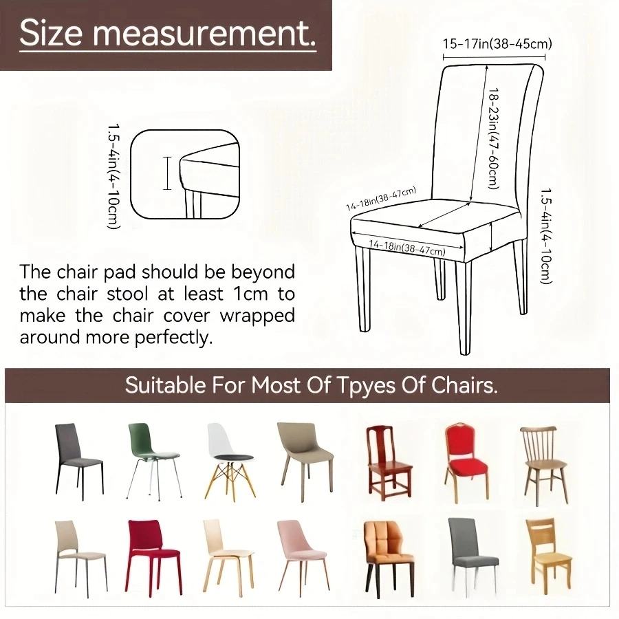 Elastic Chair Cover Line Style Multiple Colors Detachable Machine Washable Stain Resistant Suitable for Home And Office Use