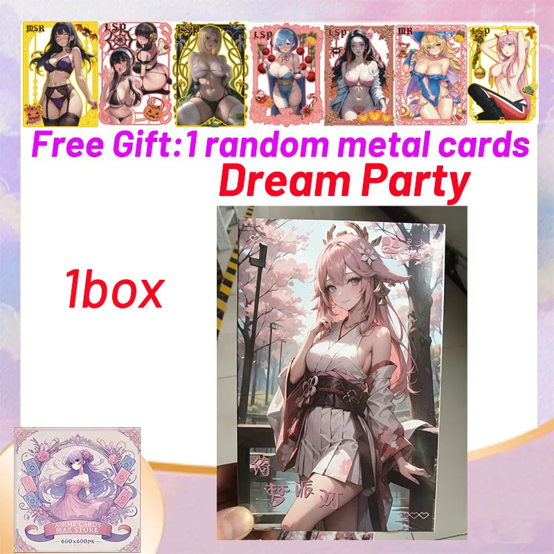 

Newest Dream Party Goddess Collection Card Hobby Collectible Waifu Card Game Doujin CCG Booste Box Toy Gifts