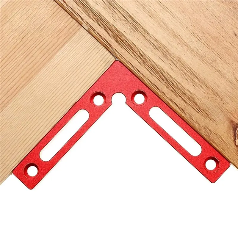 HOT-Right Angle Clamp 90 Degree Positioning Square 2Pc Aluminum L Block W/Scale For Woodworking Clamp Tool For Picture Drawer Fr