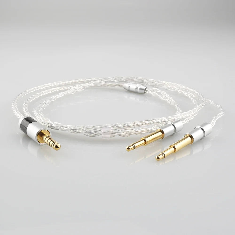 OCC Silver Plated HiFi Cable with 4.4MM Balanced Male for MEZE99 Classics 99neo NEO NOIR Headphone for Sony WM1A, NW-WM1Z, PHA-2