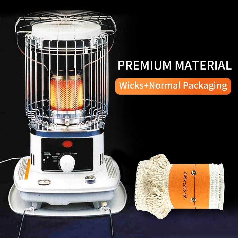 1Pc Kerosene Stove Wicks Glass Fiber Alcohol Oil Lamp Cotton Burn-Resistant Safe Heater Wick Cotton Wick Oil Light Core Winter