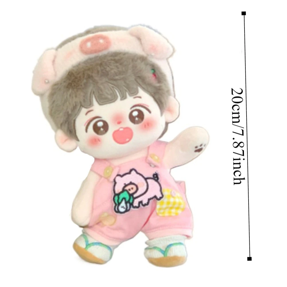 Cartoon Animal 20cm Cotton Doll Clothes Elephant Pig Cotton Doll's Clothes Mini Outfit Plush Doll Clothes Children's Gift