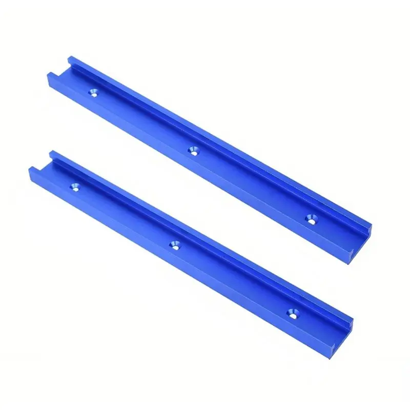 WON 2Pcs 30 Type T-Track T-Slot Miter Track Jig Fixture Slot Connector Woodworking Chute Rail Carpentry Tools, Durable 40Cm