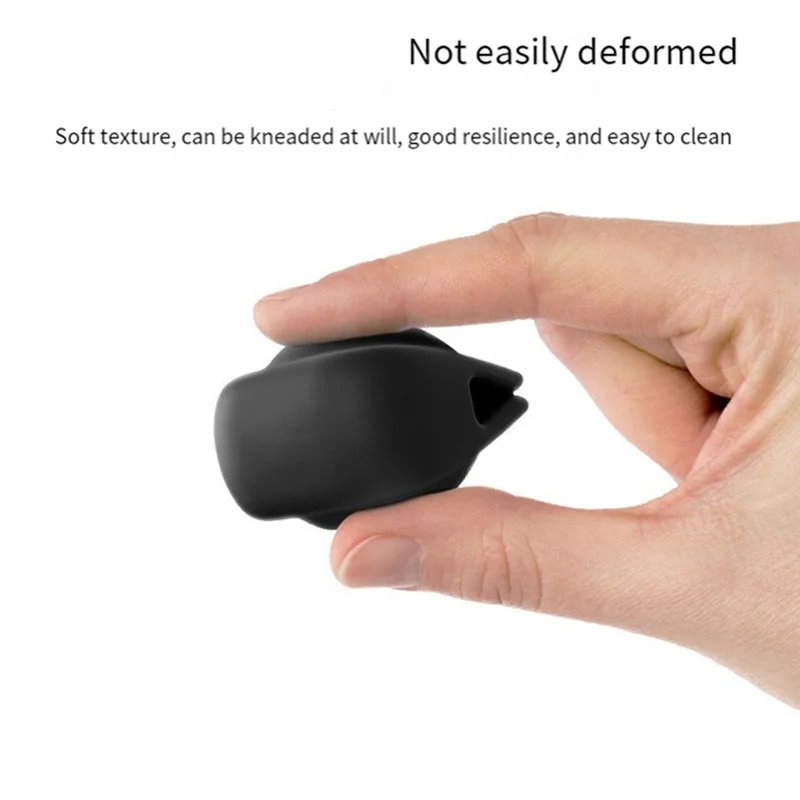 SQPP-1 Piece Anti-Scratch Lens Cap Protective Cover Black Silica Gel For Insta360 X4 Silicone Protective Dustproof Case