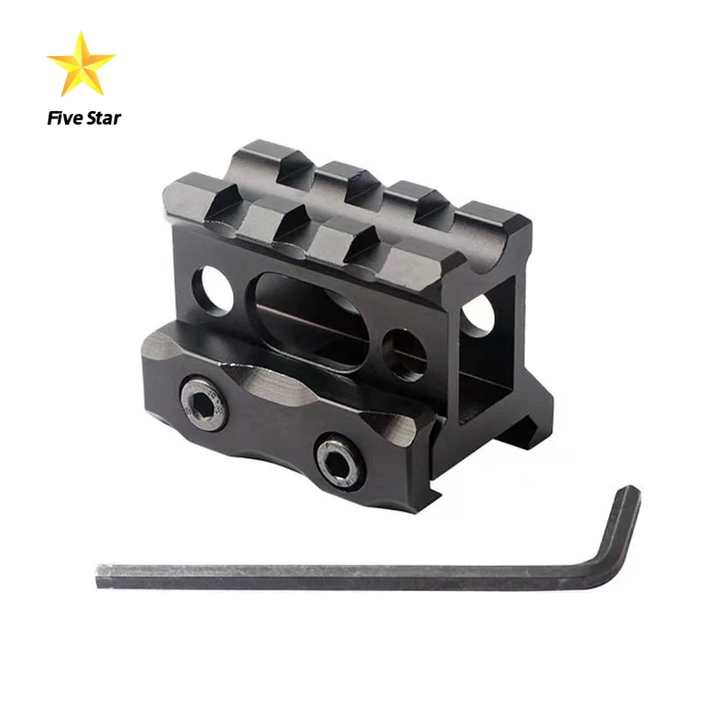 FiveStar Tactics Riser Mount 1 "wysokość Picatinny krótki uchwyt Riser ze stopu aluminium luneta Riser podstawa góra 20mm szyna Picatinny