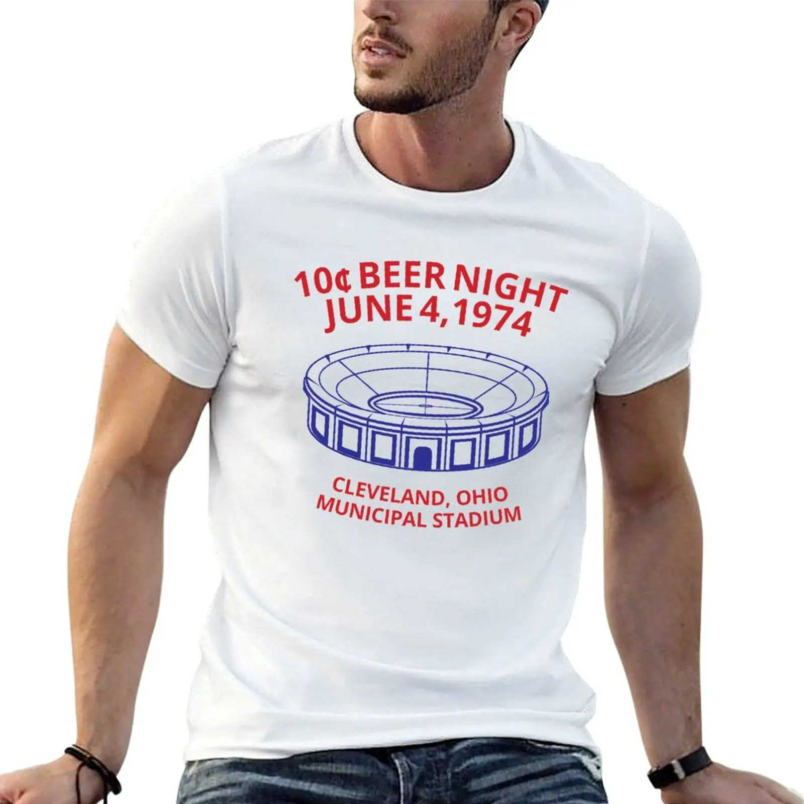 

Cleveland Baseball 10 Cent Beer Night Souvenir T-Shirt man t shirt graphic man tshirt T-Shirt