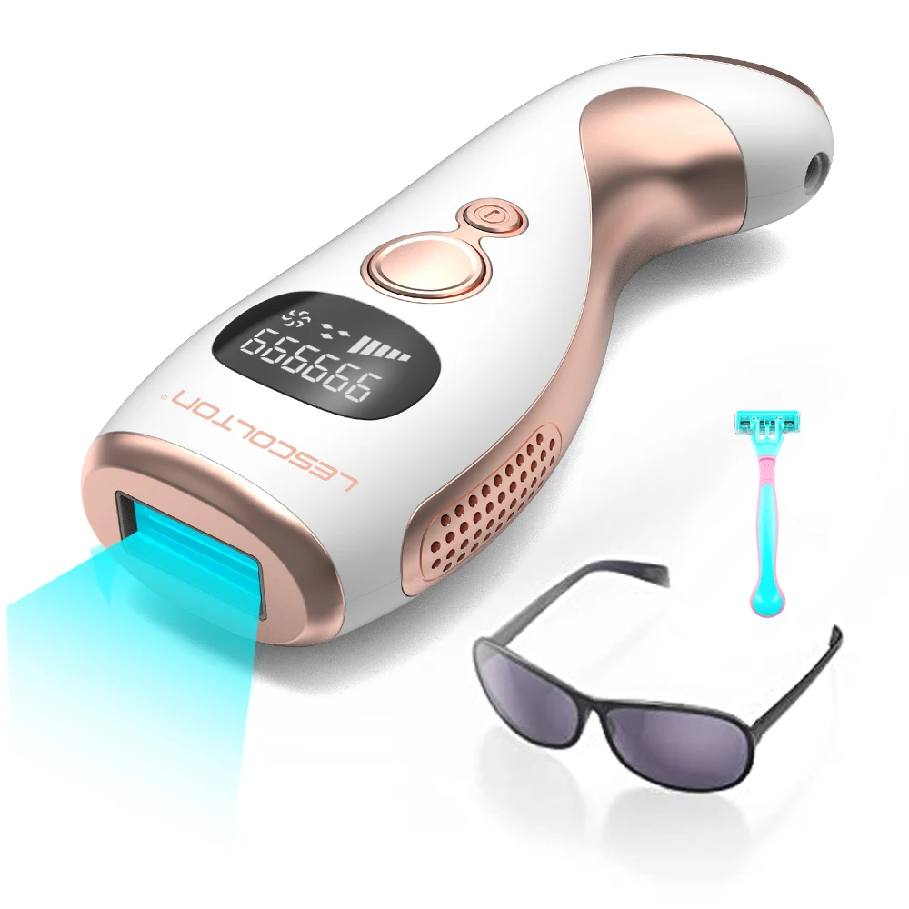 LESCOLTON IPL Hair Removal for Women and Men 999,999 Flashes Permanent Laser Epilator Painless Hair Remover for Whole Body Use