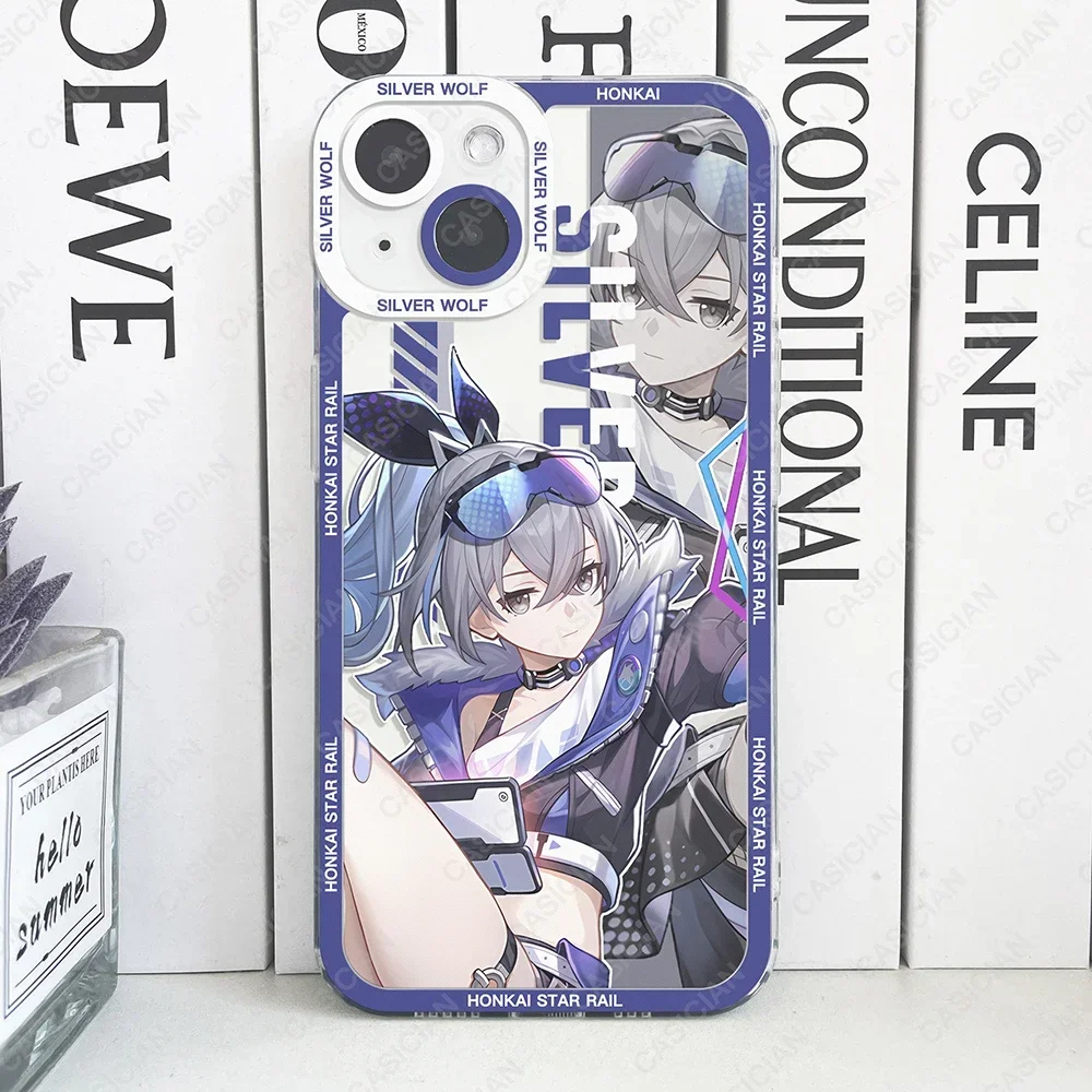 Honkai Star Rail Aventurine Boothill Blade Dr. Ratio Firefly Robin Phone Case For iPhone 16 15 14 13 12 11 Pro Max Mini Cover