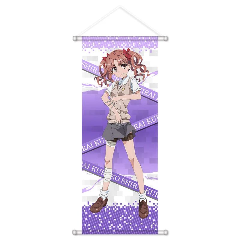 VIKAMA Pink Black School Uniform Anime Wall Scroll Tapestry Cute Student Art Fabric Poster for Bedroom Dorm Room Gift