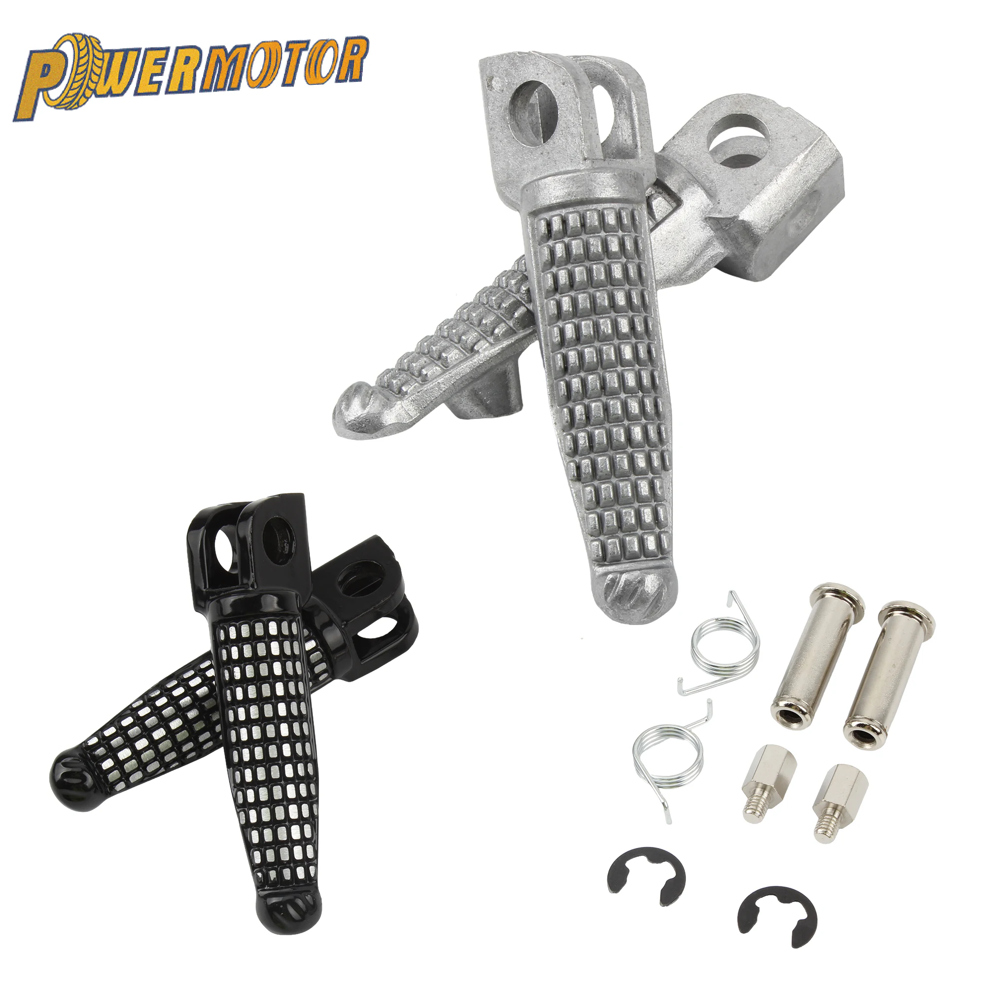 カワサキZx6r、zx636、zx9r、zx10r、zx14、z750、z1000、zzr1200、gtr1400、zzr1400、er6n用モーターサイクルフロントフットペグ