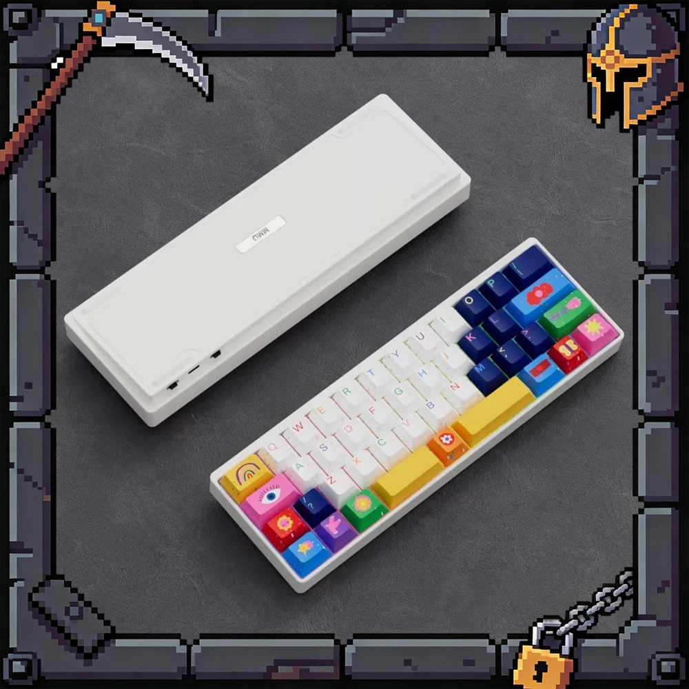 MMD KM40 V2 Mechanical Keyboard Tri mode Wireless O-Ring Structure Gamer Keyboards Three Mode RGB 2000mAh Battery Life PC Gifts