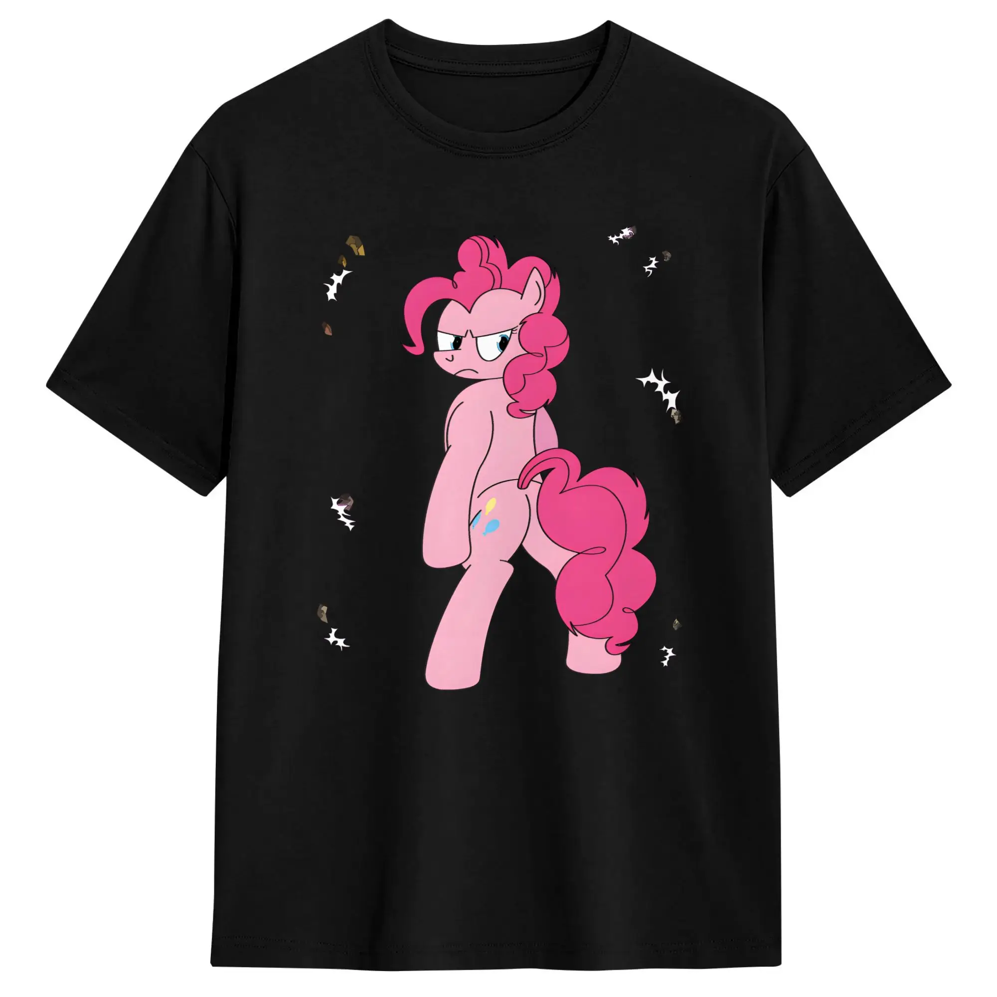 Harajuku T-Shirt Summer Rainbow Dash And Friends Trending T-Shirts  Cotton Tshirt for Men Y2K Retro Hot Sale Short Sleeve Tops