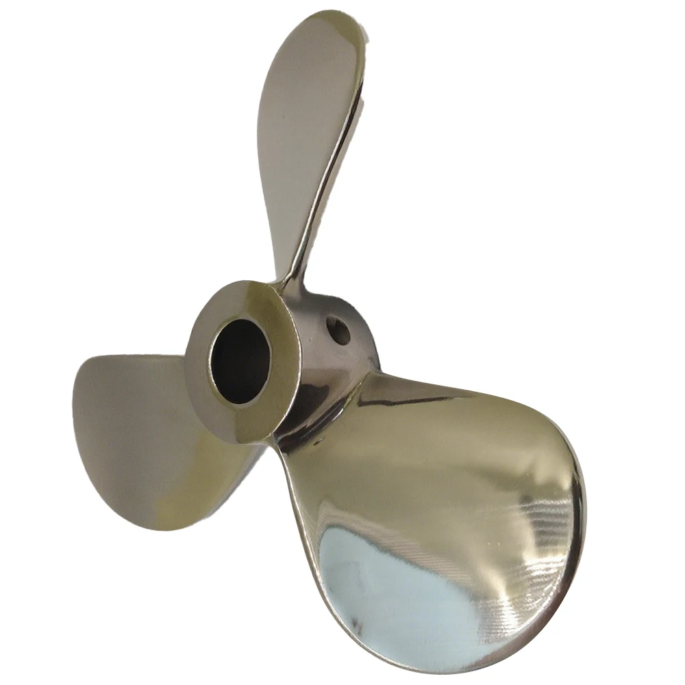 OEM Custom 304 Stainless Steel Water Drop Shape Three‑Blade Mixing Impeller Welded Investment Casting Industrial Agitator  parts