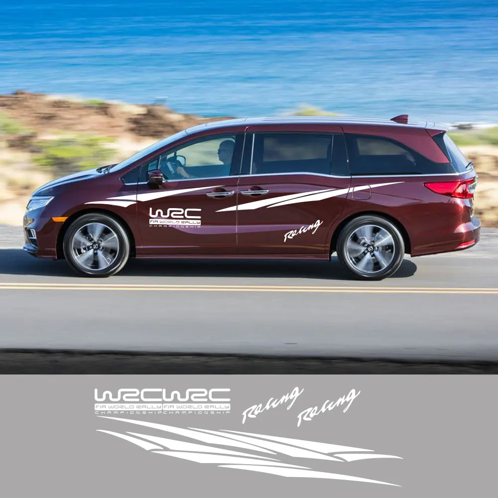 Car Side Stickers For Honda Odyssey LX RC 1 Shuttle Van MVP Minivan Auto Tuning Accessories WRC Racing Decor Decals Vinyl Cover