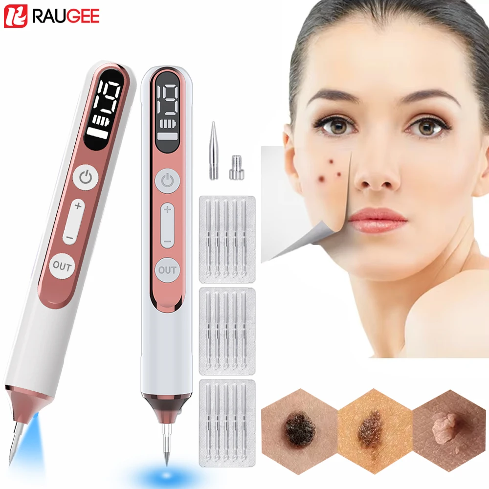 Skin Tag Remover Laser Plasma Pen Warts Eliminator Plasma Pen Electric Laser Tattoo Removal Freckle Dark Spot Mole Pen