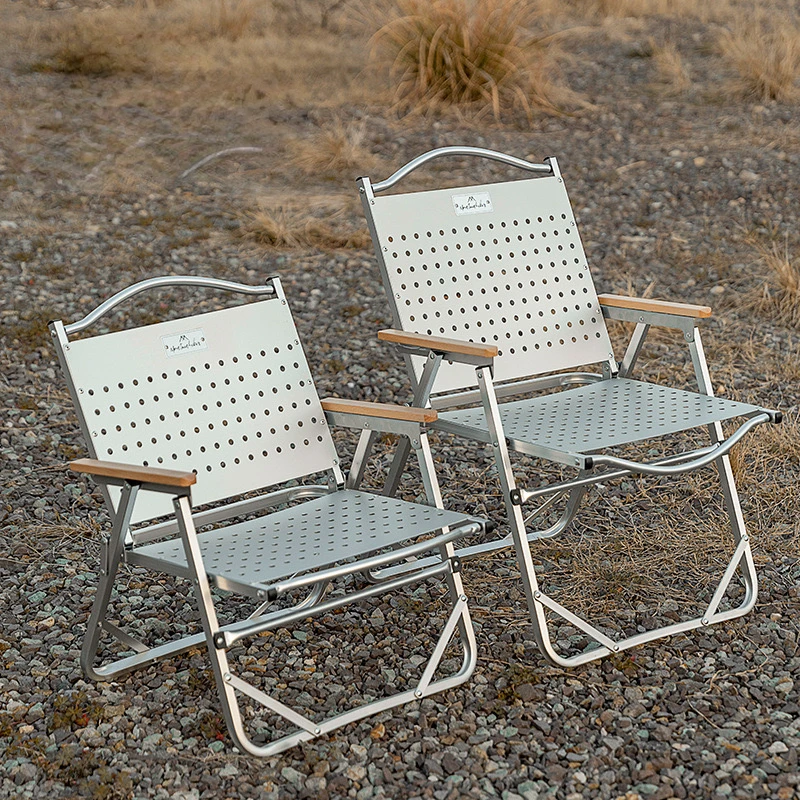 Chair metal master aluminum alloy folding chair outdoor camping oxidation wear-resistant and corrosion-resistant