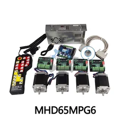 CNC Mach3 4-Axis Control Card Kit TB6560 stepper motor Driver*4+Nema23 Motor*4+Handwheel Control System