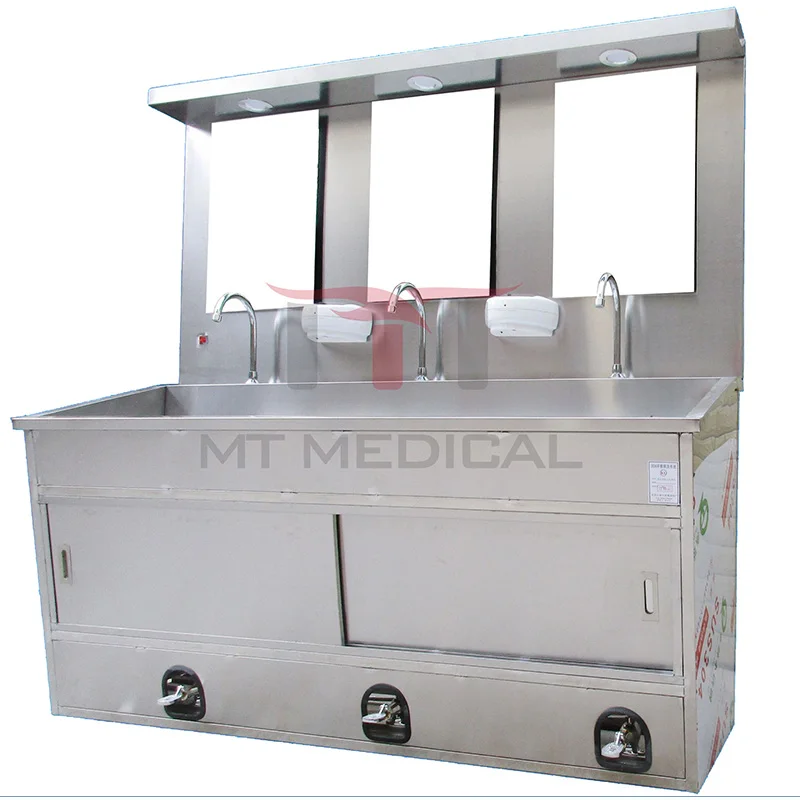 MT Manufacturer Factory Price Customization Surgical Double Sink Medical 304 Stainless Steel Wash Sink For Sale