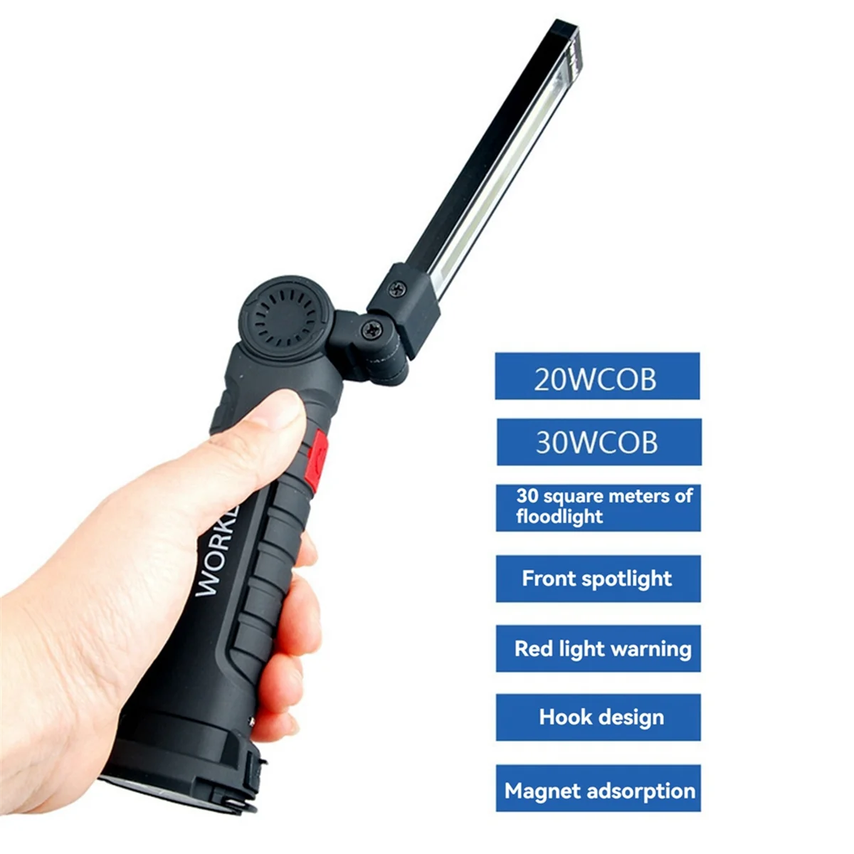 A71P LED طوي ضوء العمل المحمولة مقاوم للماء التخييم ضوء إصلاح السيارات ضوء في الهواء الطلق خيمة مصباح يدوي كبير W52