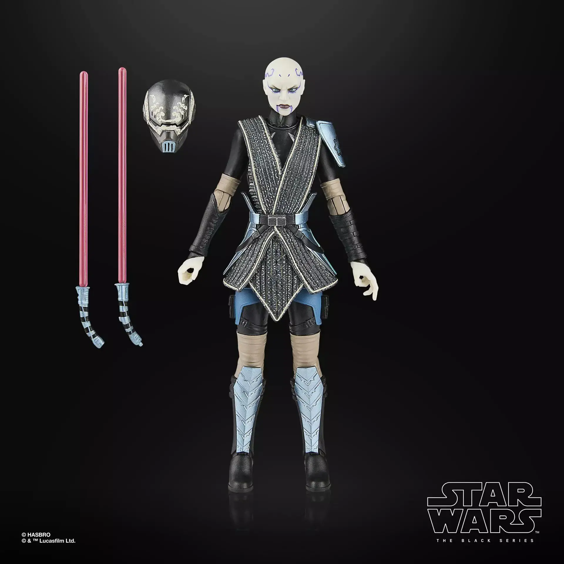 STAR WARS The Black Series Asajj Ventress (Bounty Hunter), The Clone Wars Premium Collectible 6 Inch Action Figure Gift view 5