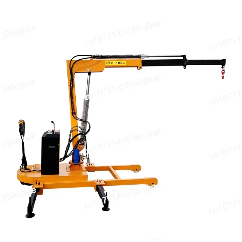 Electric small crane with all-electric mobile electric hydraulic rotary telescopic lifting crane