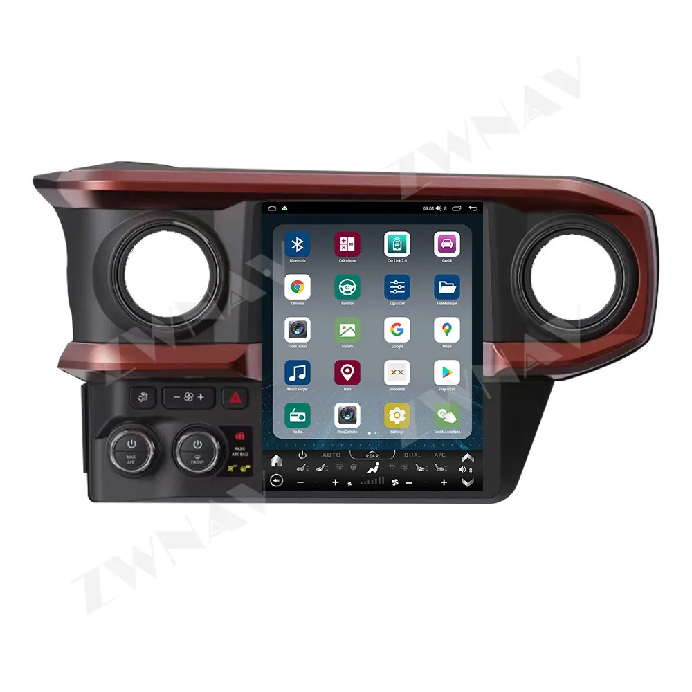Carplay&BT 5.0 For Toyota Tacoma 2016-2022 Android 14 Car Radio 12.1“ HD Screen Navigation Device GPS Stereo Multimedia Player