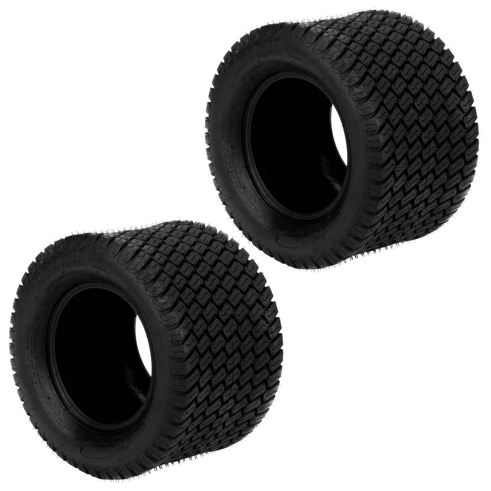 

2PK * 20x12-10 Lawn Mower Turf Tires 20x12.00-10 P332 4PR Garden Tires PSI:20