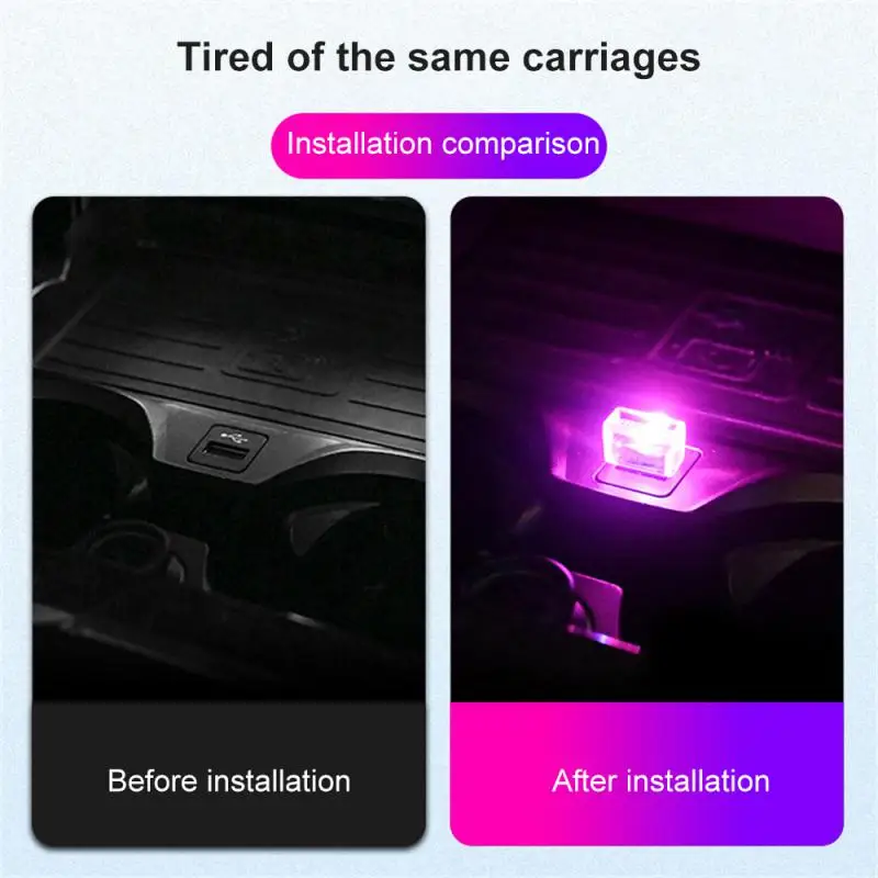 読書用ミニLEDナイトライト,バッテリー充電器,USBプラグ,小さな読書灯,目の保護具,車のライト