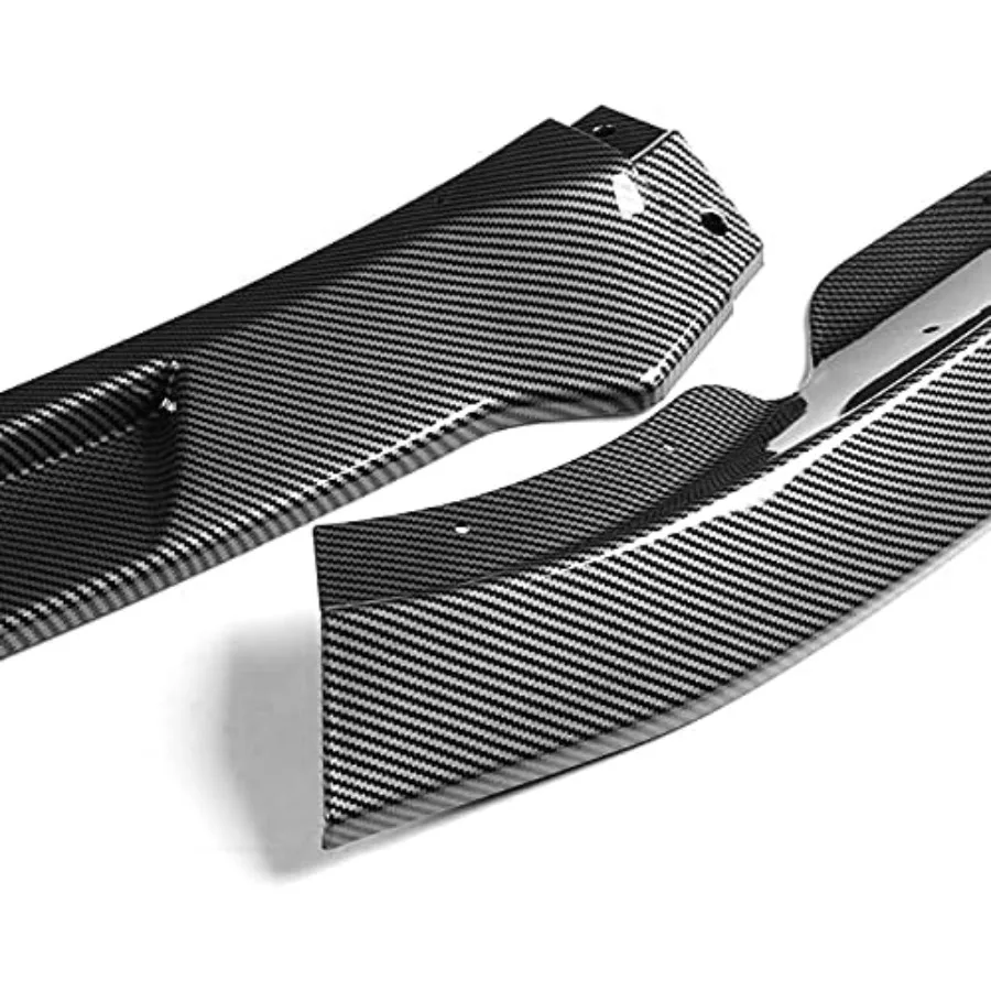 EPARTS 3 Pieces Style Front Bumper Lip Spoiler Splitter Chin Side Body Kit Trim Protection Compatible with 2009-2012 Nissan 370