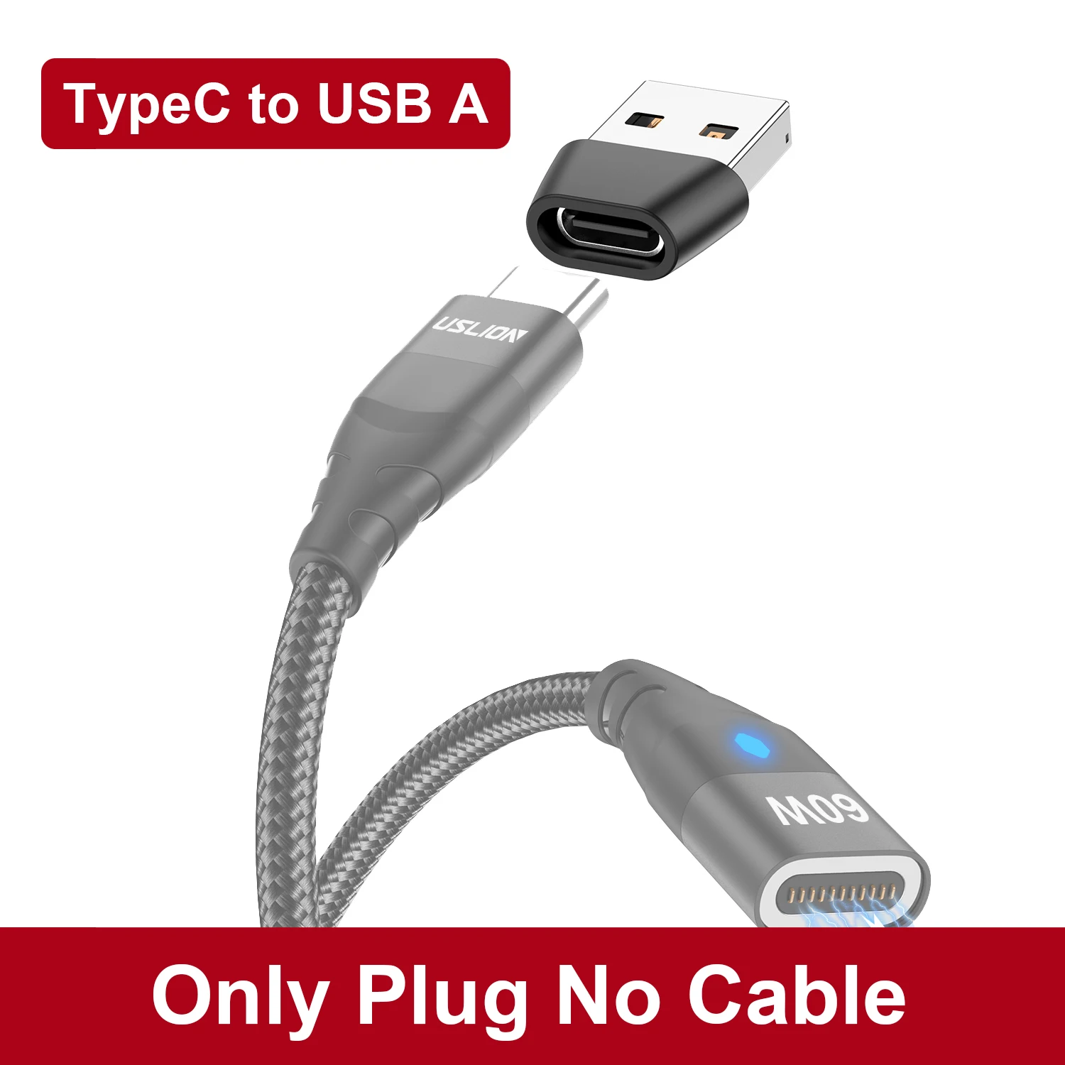 GTWIN  USB OTG Male To Type C Female Adapter Converter Type-C Cable Adapter For Nexus 5x6p Oneplus 3 2 USB-C Data Charger