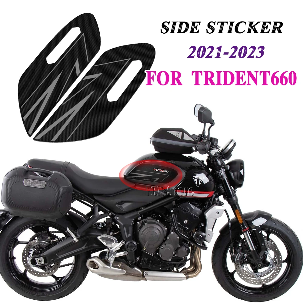 

For Triumph Trident 660 2021-2023 Motorcycle Anti Slip Protection Stickers Tank Pad Anti-Slip Protection Side Sticker Traction