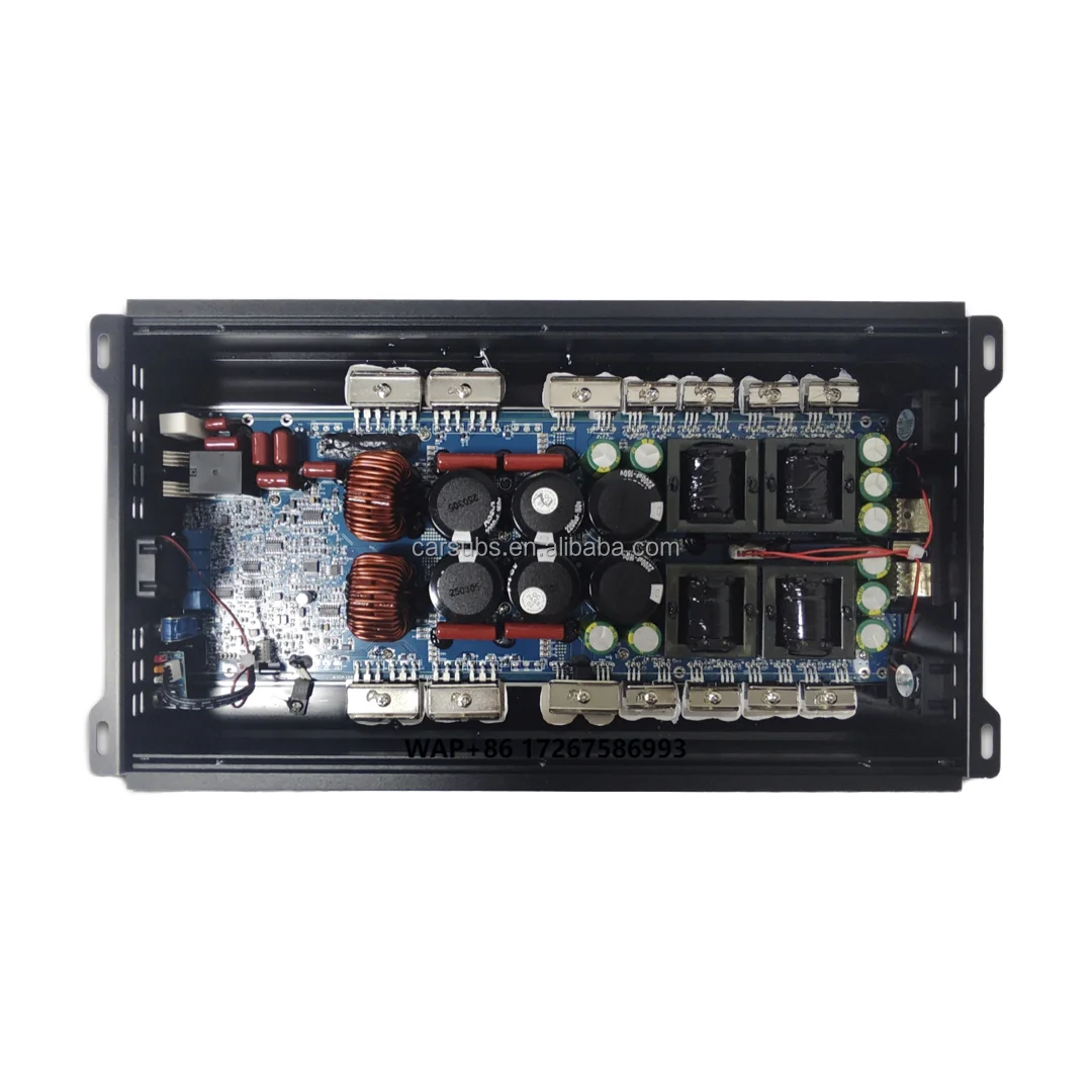 Brazilian RMS 1600W 3000W 8000W 1 Ohm Car Amplifier Class D Full Range Strong Bass Peak 16000W Monoblock Car Amplifier 14.4V