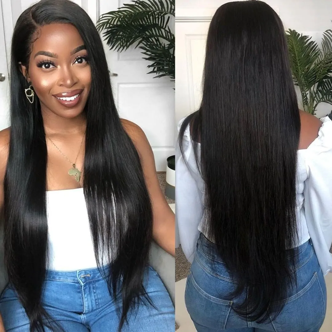 30 40 Inch Bone Straight Human Hair Wigs For Women Brazilian Hair 180% 13x4 360 Hd Lace Frontal Wig 13x6 Straight Lace Front Wig