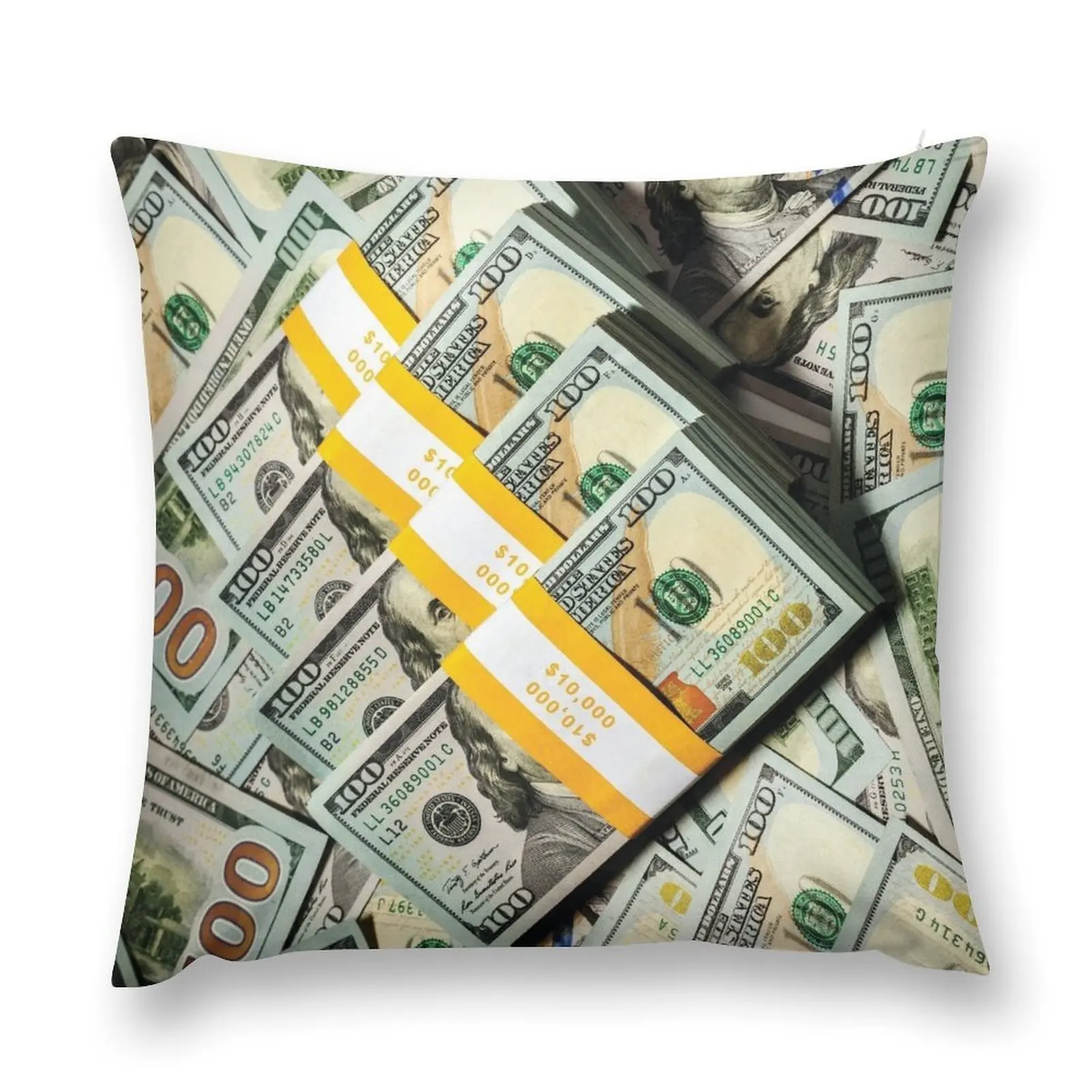 

100 Dollar Bill - Money Throw Pillow Christmas Pillow Cases Decorative Sofa Cushions pillow