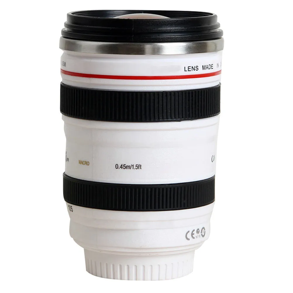 Stylish Camera Lens Storage Cup Functional Water Container Fine Craftsmanship for Home Office Hotel Restaurant Coffee Bar Use