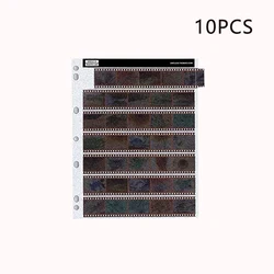 10PCS 120 Negatives Film Storage Pages Acid-free Bags Black&White Color Film Slide Preservers Pages Acid-free Film Bags