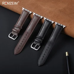 Leather Watch Straps for Apple Watch Band 44mm 49mm 45mm 40mm 41mm 42-46mm Sport Bracelet IWatch Series Ultra 10-9-8-7-SE-6-5-4