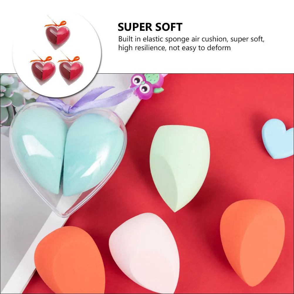 3 قطع من خلاط المكياج الإسفنجي للتجميل فائق النعومة ومرونة عالية لكريم الأساس الرطب والجاف للاستخدام أداة البيض