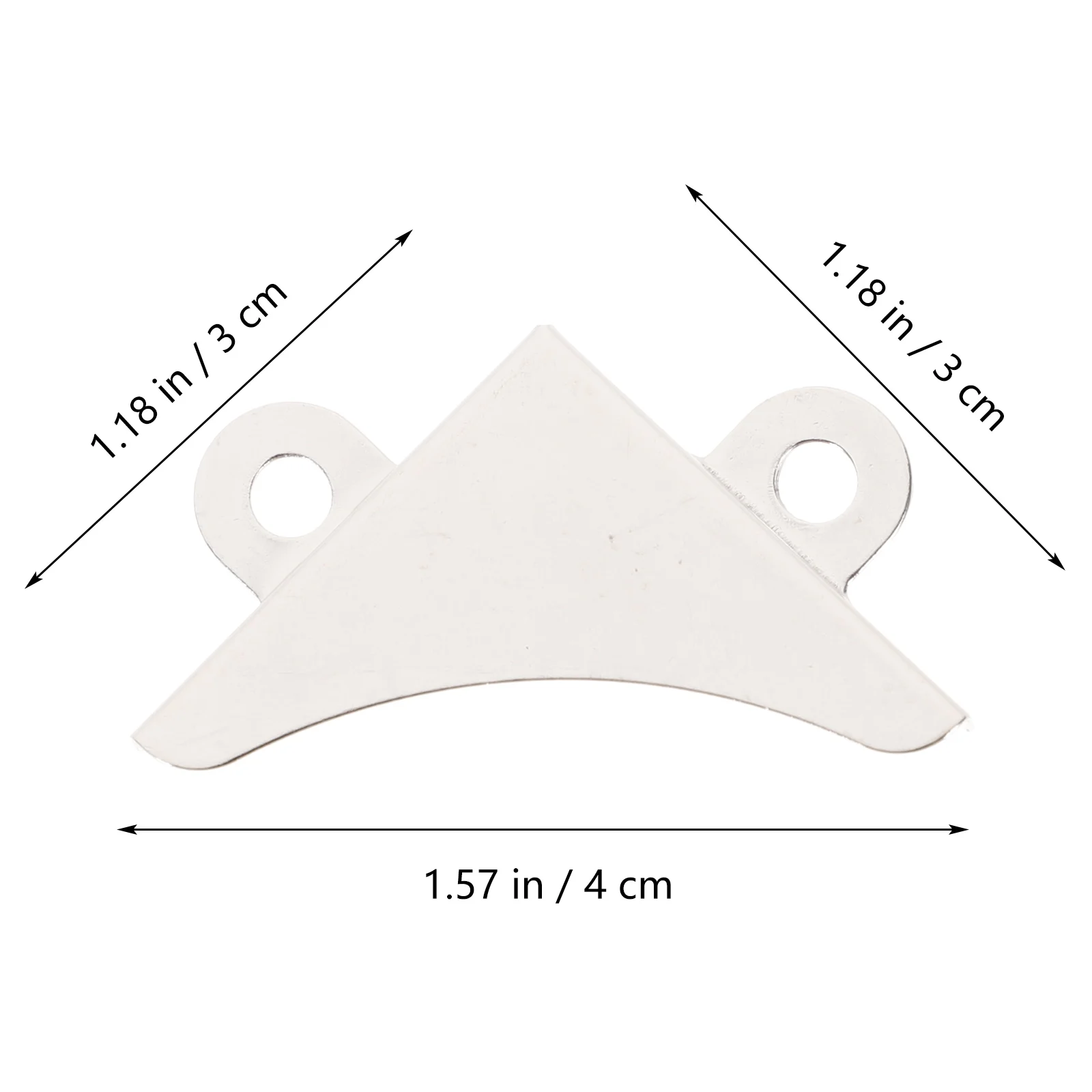 

100 Pcs Iron Corner Protectors Retro Decorative Edges Safe Guard Triangle Wooden Protection Hardware