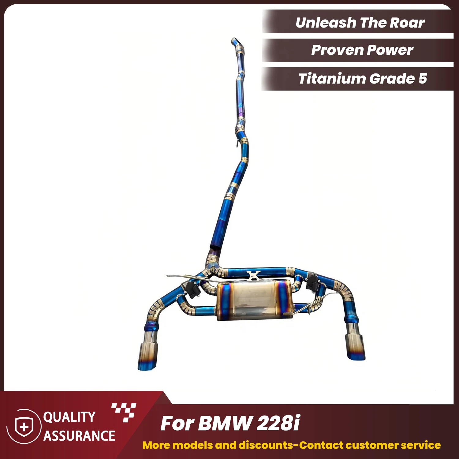 

Performance Boost Sport Titanium Catback Exhaust for BMW 228i F22 N20 2014-2016 by ECCF