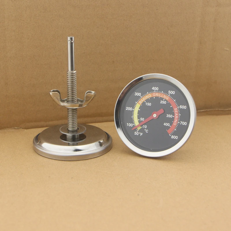 50-400℃ Barbecue BBQ Smoker Grill Thermometer Temperature Gauge Stainless Steel Grill Digital Cooking Thermometer