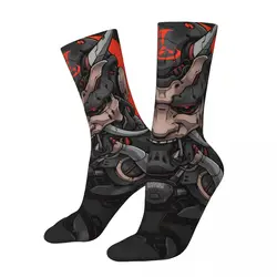 ONI MECHA BLACKOUT VER Samsung Galaxy Men's Socks Vintage Harajuku Samurai Street Style Novelty Seamless Crew Sock