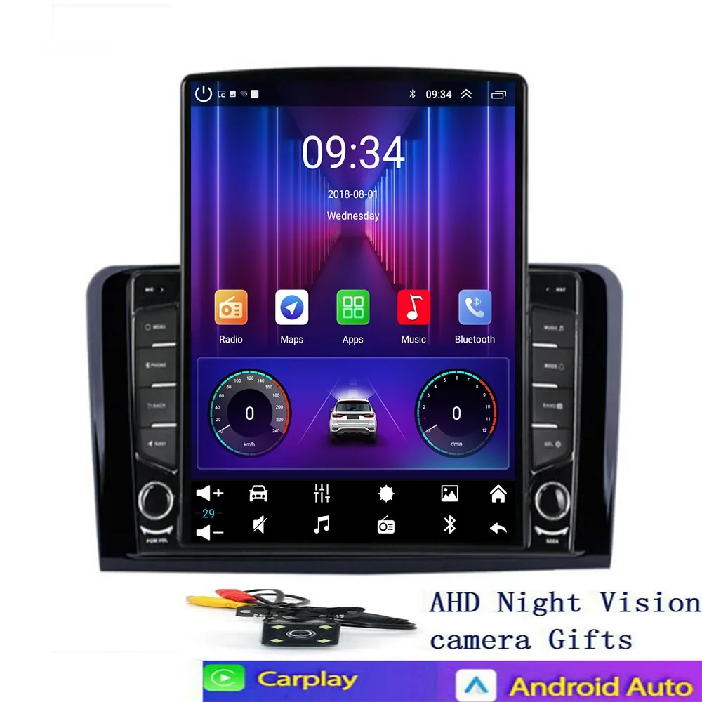 Car Radio For Mercedes Benz M-Class W164 GL-Class X164 ML GL wireless CarPlay Android Auto Navigation No 2 Din DVD
